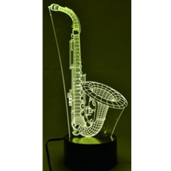 3D LED Lamp - Saxophone