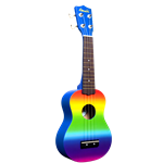 Amahi DDUK1 Rainbow Gradient Ukulele