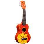 Amahi DDUK5 Orange Flower Ukulele