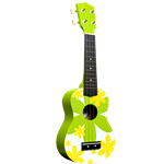 Amahi DDUK6 Green Flower Ukulele