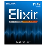 Elixir Nanoweb Plain-Steel Medium Guitar Strings