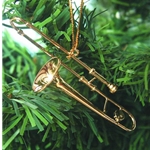 Trombone Ornament 3.25"