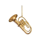 Tuba / Baritone / Euphonium Ornament 4" Gold