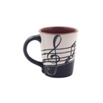 Music Notes Latte Mug - 14oz