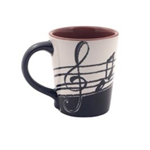 Music Notes Latte Mug - 14oz