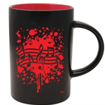 Red Music Splatter Mug