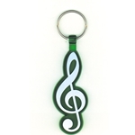 Treble Clef Key Chain - Green