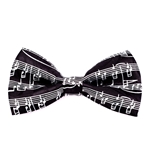 Music Score Bow Tie