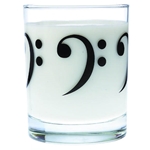 Bass Clef Glass Tumbler