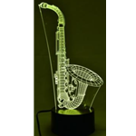 3D LED Lamp - Saxophone