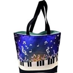Blue Piano Keys Tote Bag