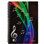 Music Notes Multi-Color Notebook