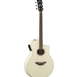 Yamaha APX600 Thinline Cutaway Acoustic Electric Guitar - Vintage White