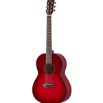Yamaha CSF1M Parlor Size Acoustic Electric Guitar w/Hard Bag - Crimson Red Burst
