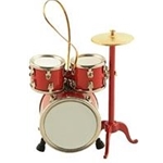 Drum Set Ornament - Red