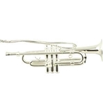 Silver Trumpet Ornament