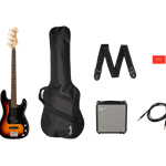 Fender Affinity Series Precision Bass Guitar Pack - 3 Color Sunburst