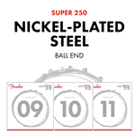 Fender Super 250 Nickel-Plated Steel Light-Regular Electric Guitar Strings