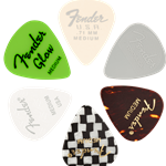 Fender Medium 351 Shape Material Medley Picks - Pack of 6