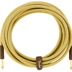 Fender 15ft Deluxe Series Braided Instrument Cable - Tweed