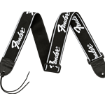 Running Logo Strap, Black/White Logo, 2"