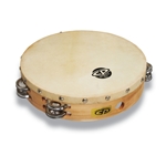 CP 10" Tambourine w/ Head- Double Row