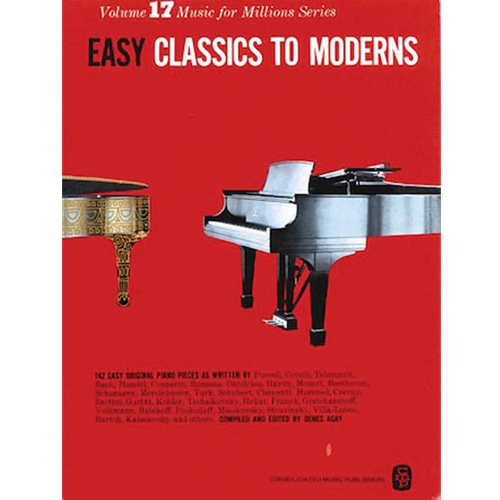 Easy Classics to Moderns Volume 17   Red Cover Piano