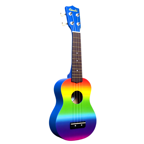 Amahi DDUK1 Rainbow Gradient Ukulele