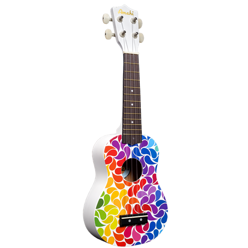 Amahi DDUK3 Rainbow Flower Ukulele