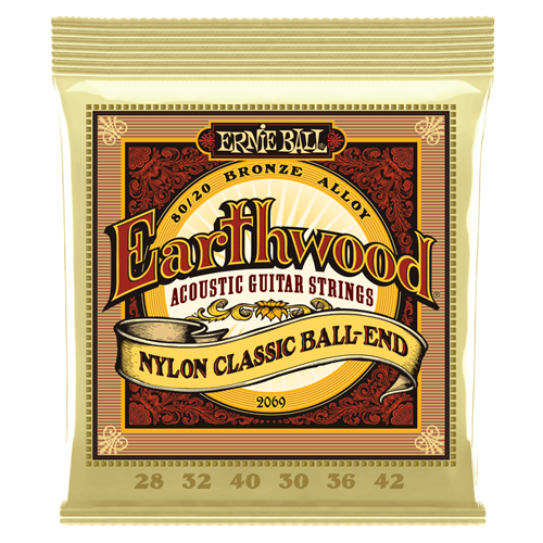 Ernie Ball Earthwood Ball End Nylon Classical Guitar Strings