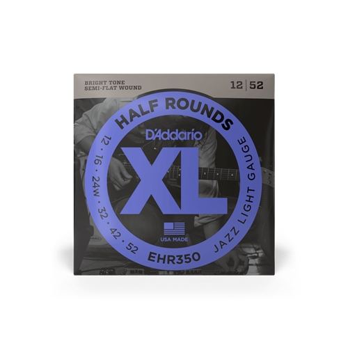 D'addario Half Round Jazz Light Set Guitar Strings
