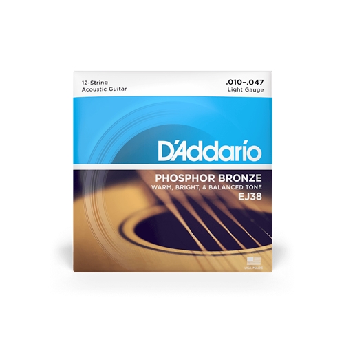 D'addairo 12-String Light Acoustic Guitar Strings