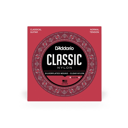 D'addario Classical Student Silver Wound/Clear Nylon Guitar Strings