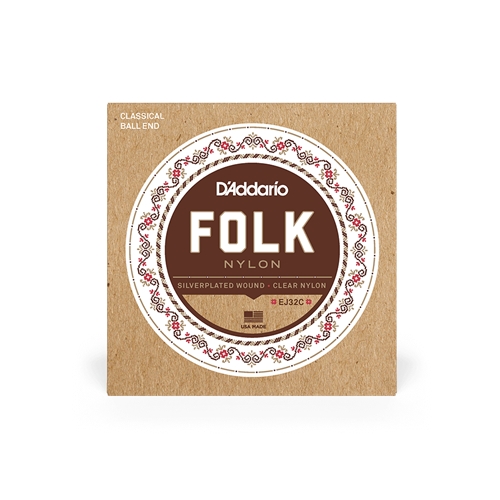 D'addario Classical Folk Ball End Guitar Strings