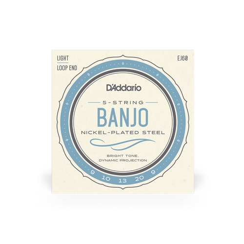 D'addario 5-String Nickel Light Banjo Strings