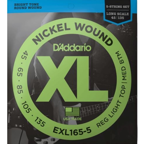 D'Addario EXL 5-String Long Bass Strings