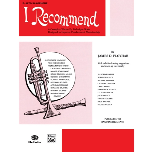 I Recommend - Book 1 - Alto Saxophone