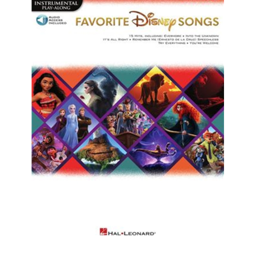 Favorite Disney Songs Instrument Play-Along Book