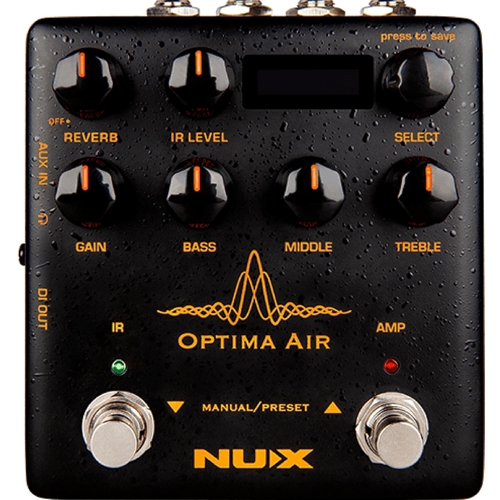 NUX NAI-5 Optima Air Acoustic Preamp and IR Loader Verdugo Series Guitar Pedal