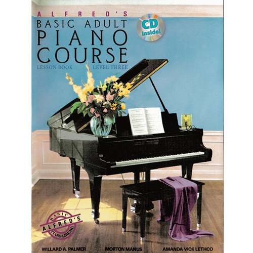 Alfred's Basic Adult Piano Course, Lesson Book Level 3 w/CD