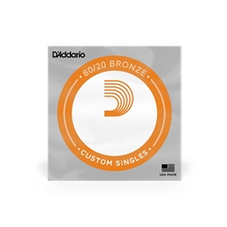 D'addario 80/20 .025 Bronze Round Single String