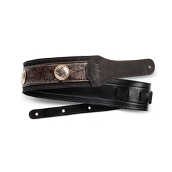 *CLOSEOUT* Taylor Grand Pacific Leather Concho Strap 3" - Brn