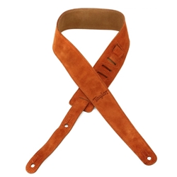 Taylor Embroidered Suede Strap 2.5" - Honey