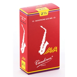 Vandoren Java Red Alto Saxophone Reeds - Box of 10