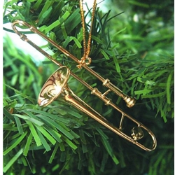 Trombone Ornament 3.25"