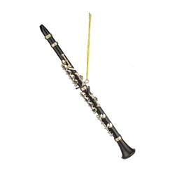 Black Clarinet Ornament