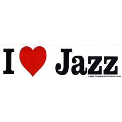 I Love Jazz Bumper Sticker