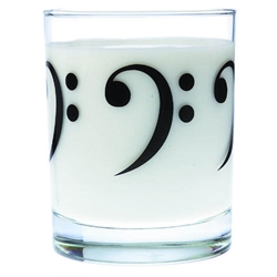 Bass Clef Glass Tumbler