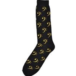 Bass Clef Socks - Men's