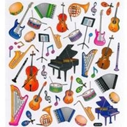 Music Instruments Stickers